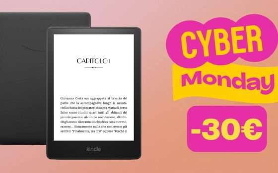 Cyber Monday: Kindle Papewhite da 16GB in sconto al MINIMO