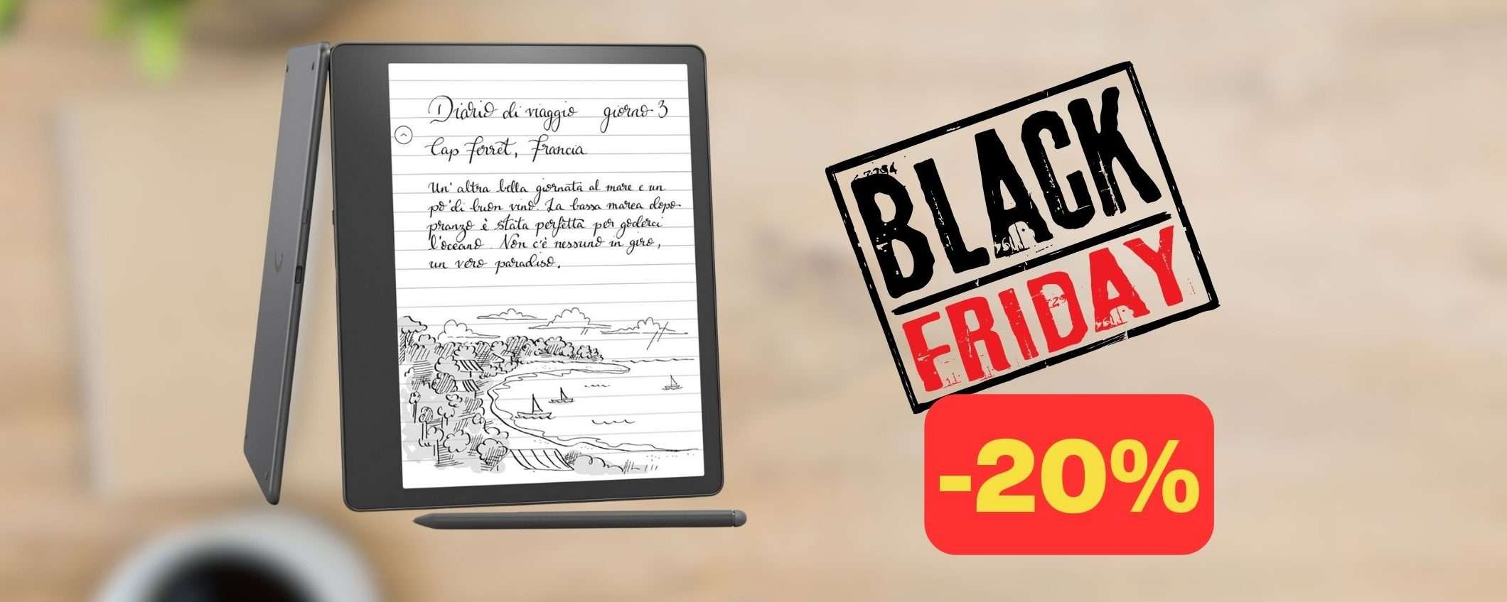 Il Kindle Scribe è al minimo storico su Amazon: SCONTO BLACK FRIDAY (-20%)