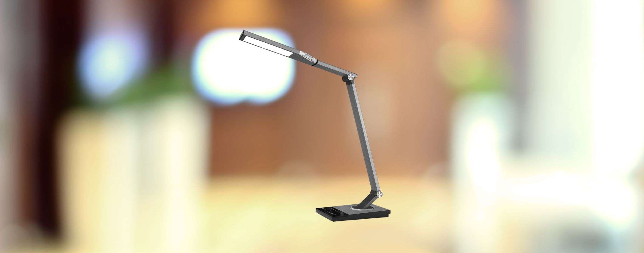 Lampada Da Scrivania ICARO Con Attacco E27 | Design Moderno, Nero - Per Studio E Lavoro - Foto 6