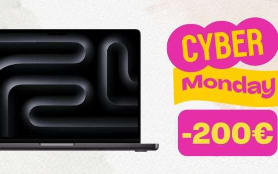 Cyber Monday: MacBook Pro 2023 M3 con 200€ di sconto
