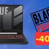 Notebook ASUS TUF A15 con Ryzen 7 e RTX 4060: 400€ di sconto Amazon