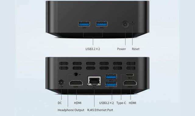 Porte connessione Mini PC Teclast offerta