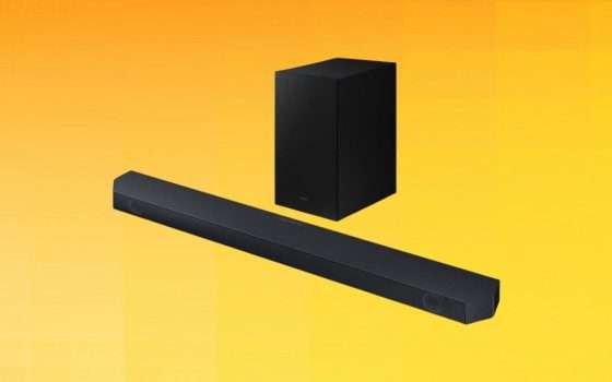 Soundbar Samsung: POTENTISSIMA e in mega sconto (-43%)
