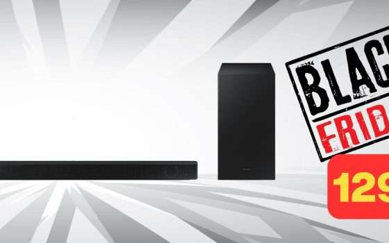 Soundbar Samsung 360W: OCCASIONE BLACK FRIDAY su Amazon (129€)