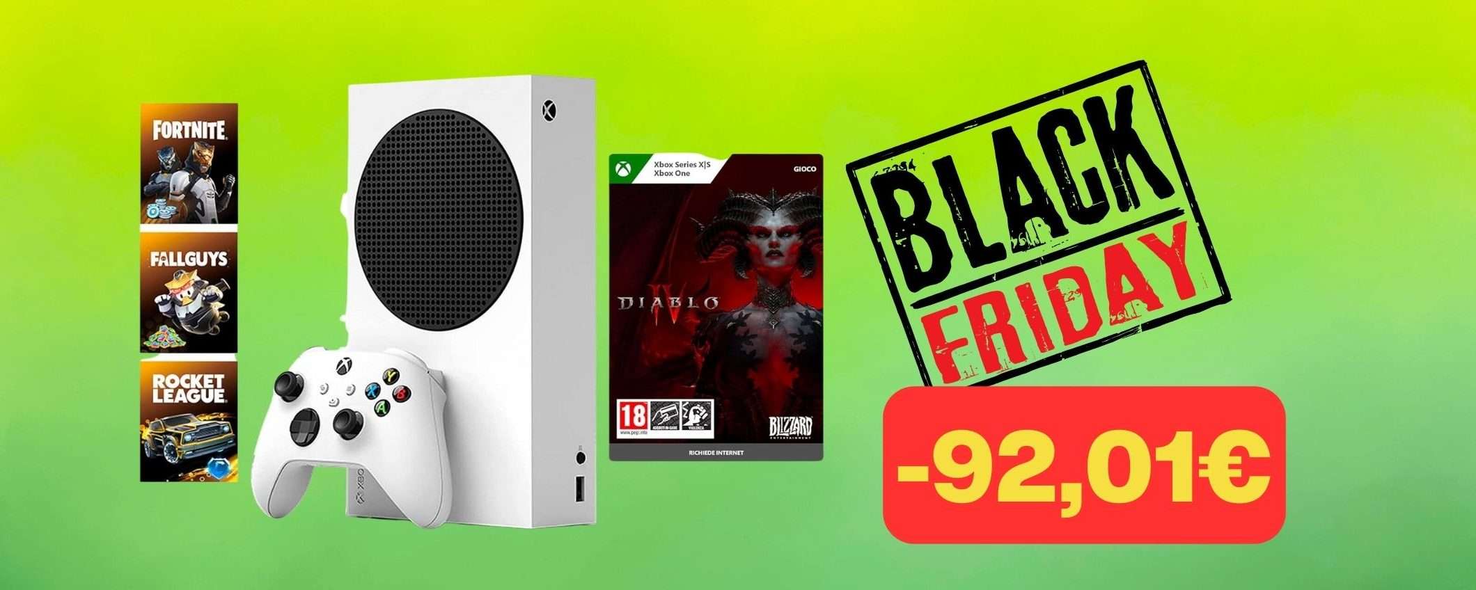 Xbox Series S Gilded Hunter + Diablo IV in SUPER SCONTO Black Friday