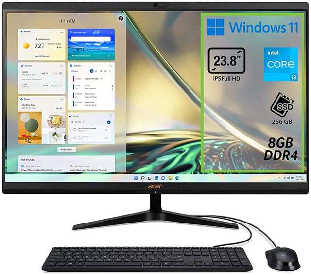 Acer Aspire C24-1700: il design del PC all-in-one
