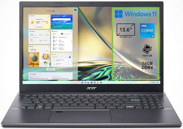 Il notebook Acer Aspire 5 da 15,6 pollici