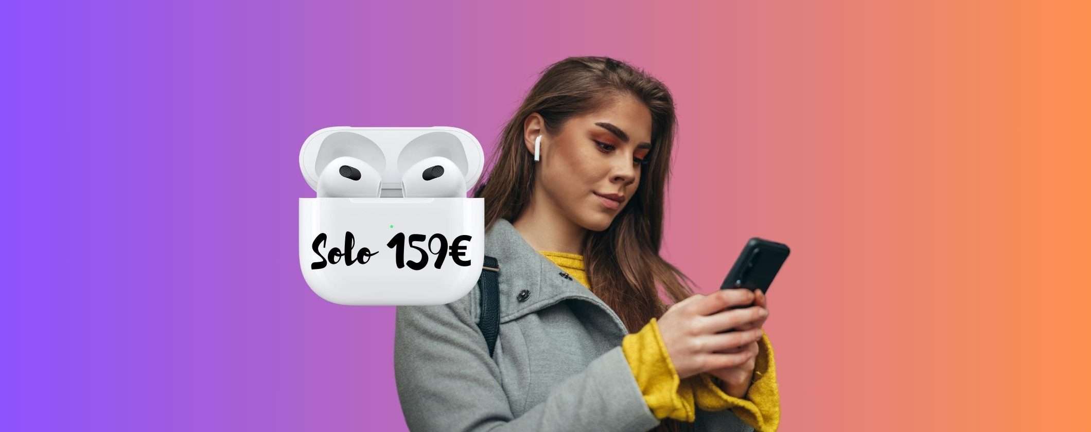 Apple AirPods 3: PREZZO FOLLE al Cyber Monday di Amazon
