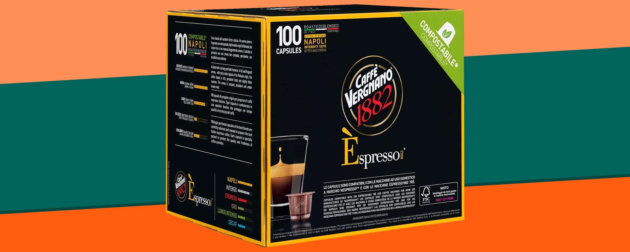 Caffè Vergnano (capsule Nespresso): l'offerta del Cyber Monday
