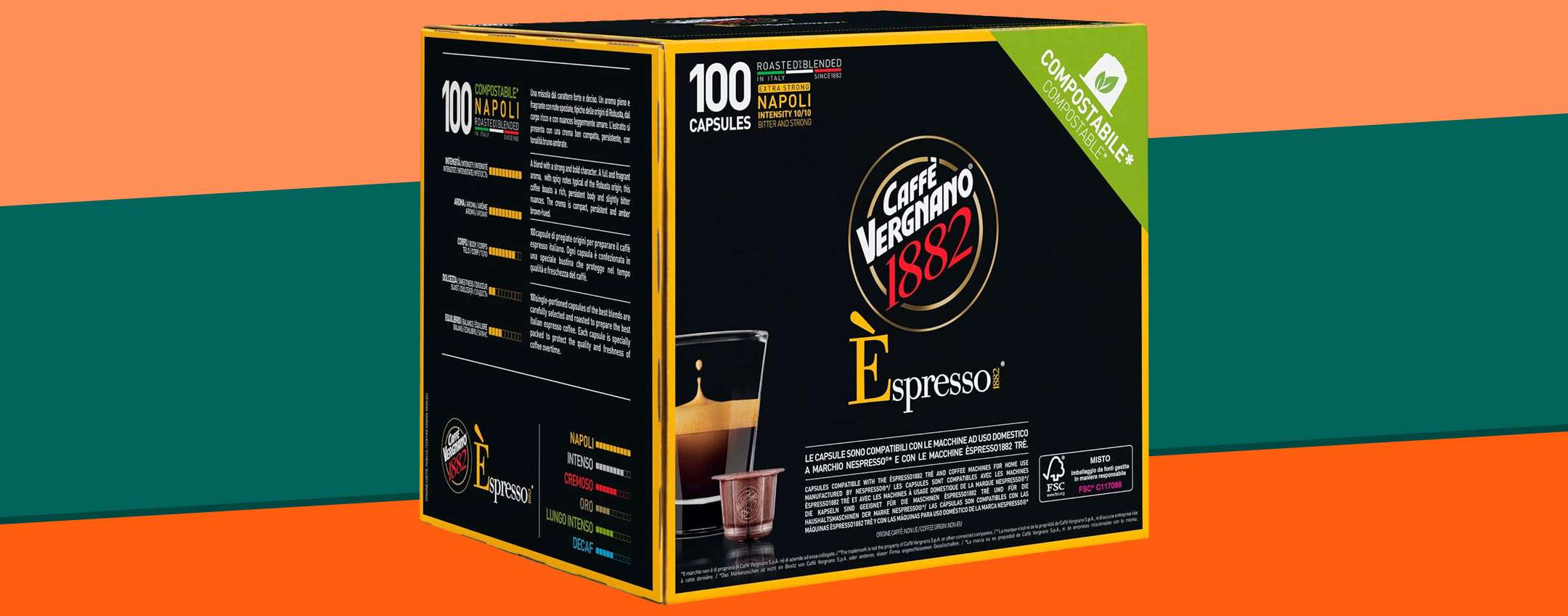 Caffè Vergnano Capsule Compatibili Nespresso Cremoso 200 Offerta