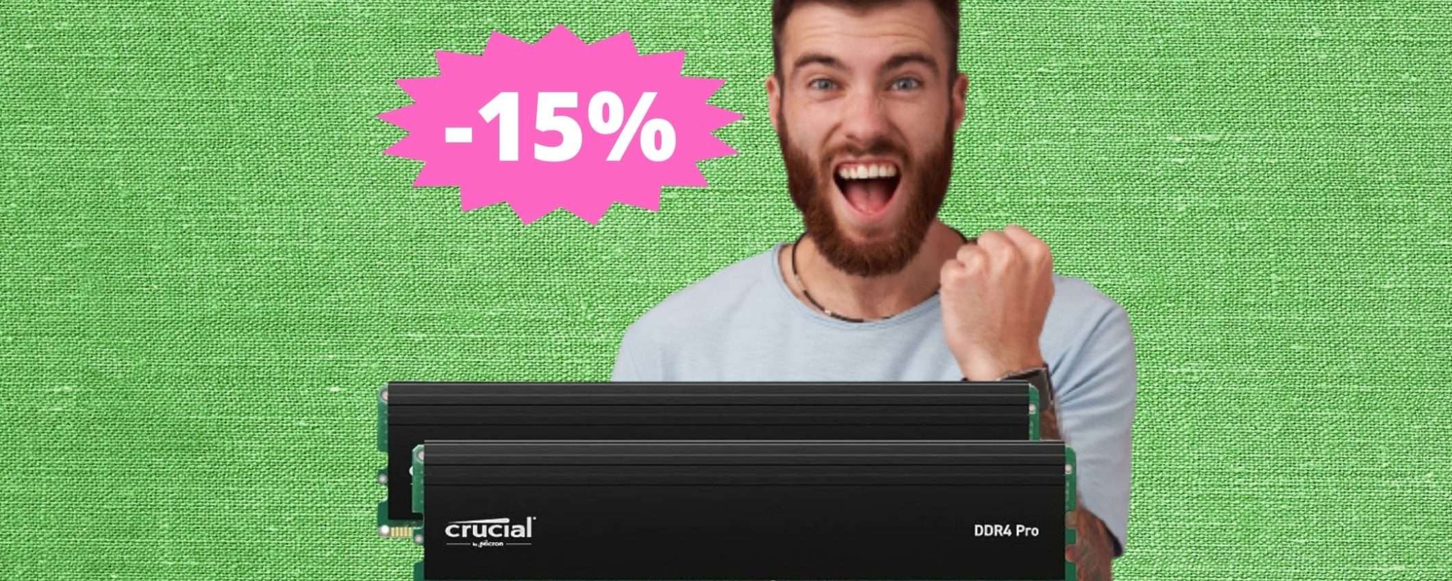 Crucial Pro RAM 32GB: non perdere questa OFFERTA Black Friday