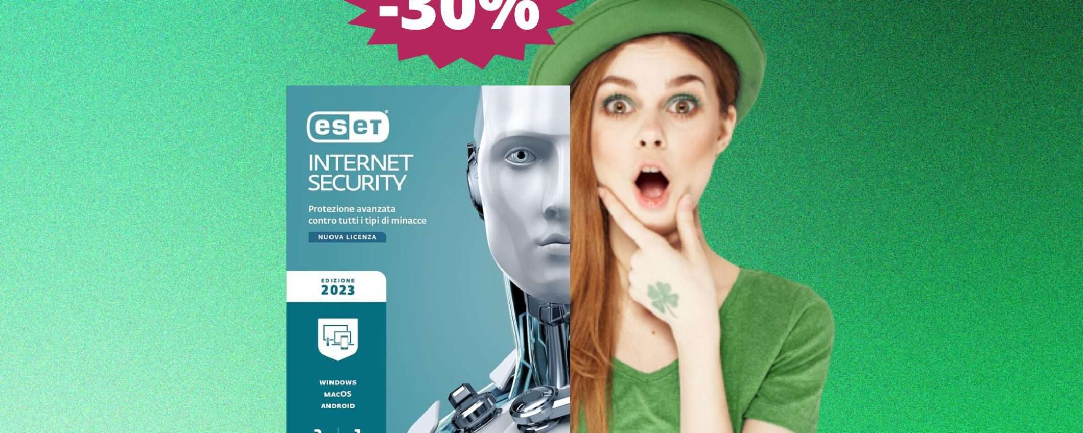 ESET Internet Security 2023: MEGA sconto del 30% su Amazon