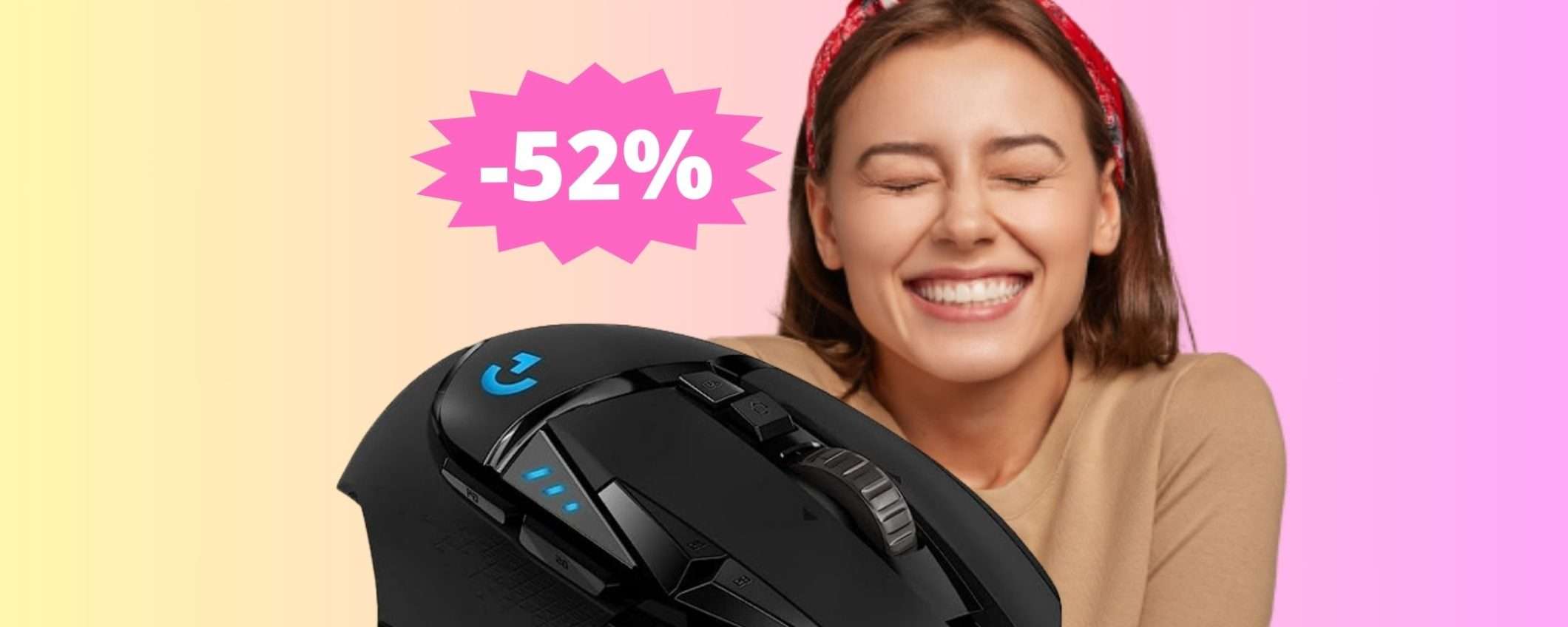 Logitech G G502 HERO: sconto ASSURDO del 52% su Amazon