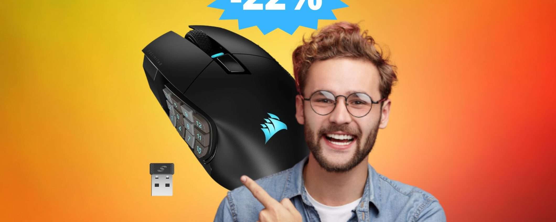 Mouse Corsair SCIMITAR: OCCASIONE imperdibile del Black Friday