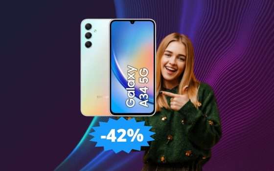 Samsung Galaxy A34: un AFFARE con il 42% di sconto