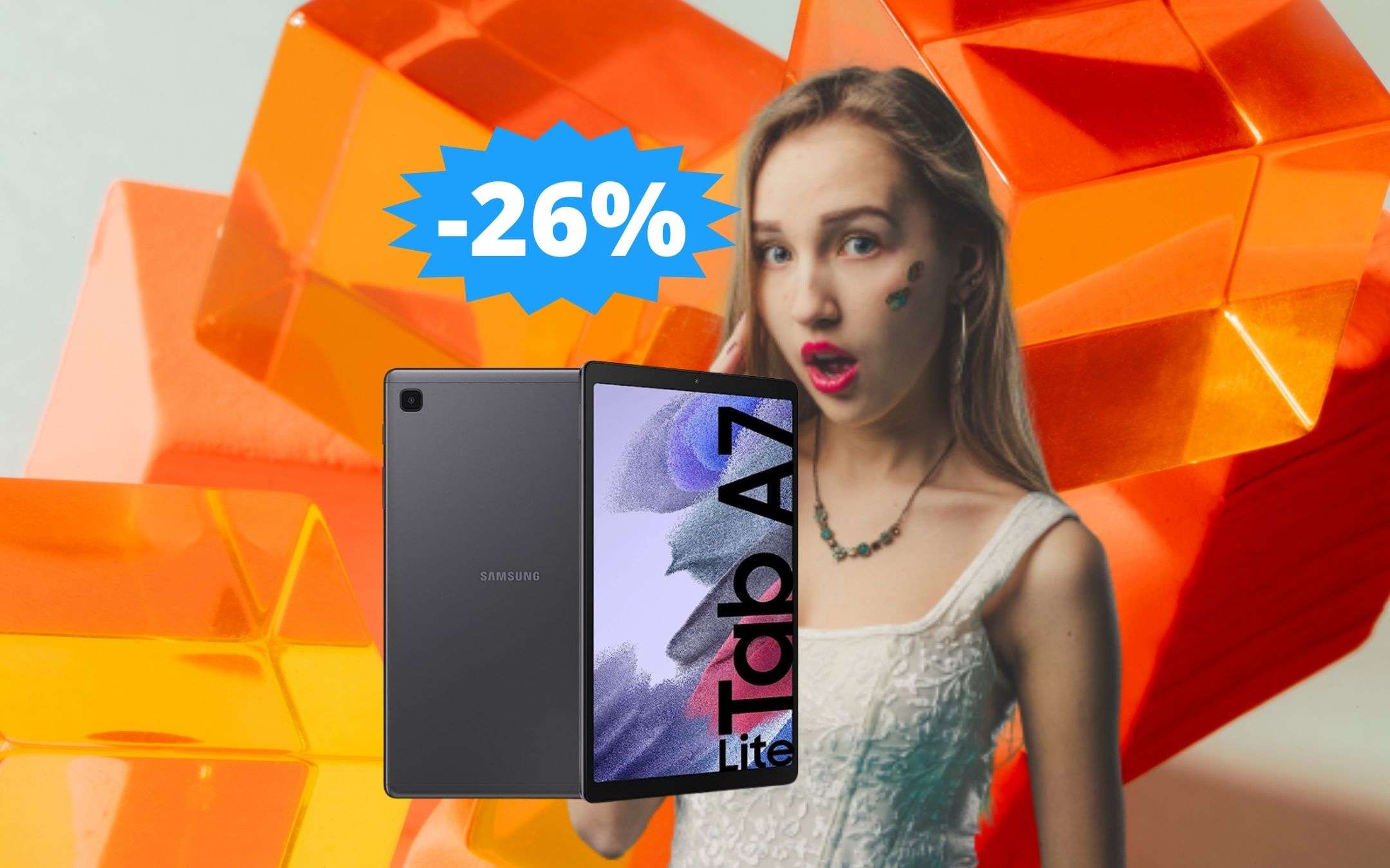 Samsung Galaxy Tab A7 Lite SUPER sconto del 26 su Amazon