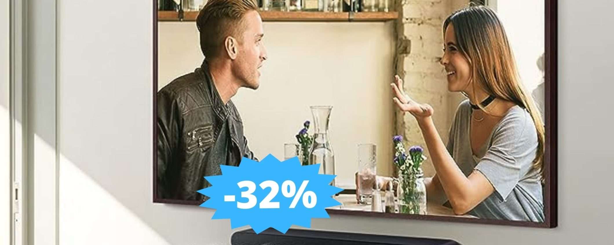 Samsung Soundbar HW-S60B/ZF: OFFERTA esclusiva del 32% su Amazon