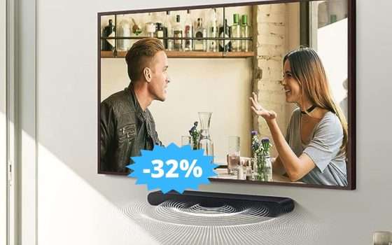 Samsung Soundbar HW-S60B/ZF: OFFERTA esclusiva del 32% su Amazon
