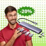UGREEN hub USB-C 7 in 1: coupon SCONTO del 20% su Amazon