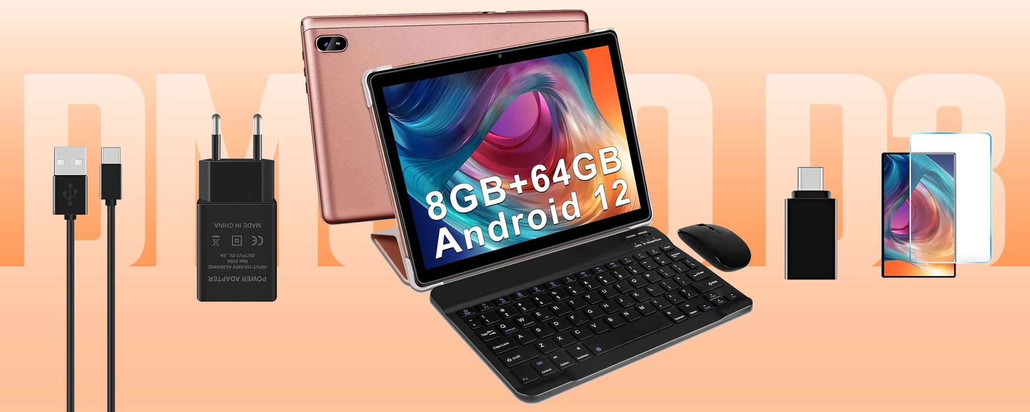 Tablet Android con TUTTI GLI ACCESSORI a 71€ (coupon)