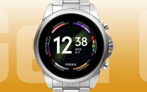 Sconto 61% sullo smartwatch Fossil Gen 6 con Wear OS