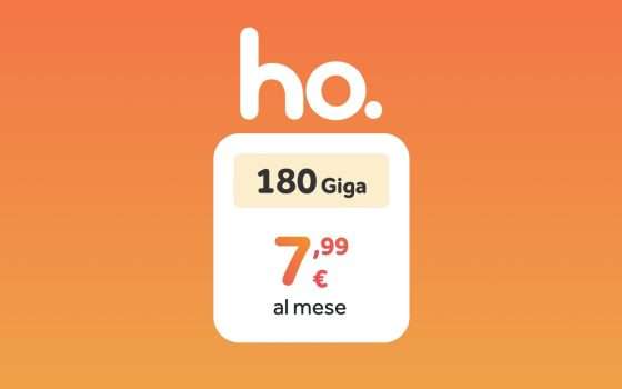 Ho Mobile 180GB: promo autunnale a 7,99€ al mese
