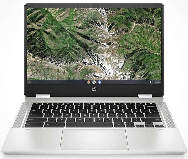 Il design di HP Chromebook x360 14a, notebook convertibile da 14 pollici con sistema operativo ChromeOS e display touch