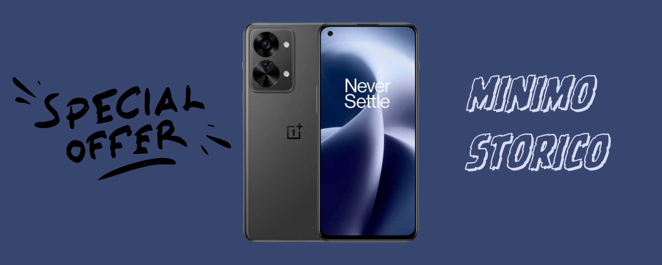 OnePlus Nord 2T 5G, 256GB e ricarica rapida al MINIMO storico