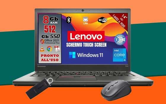 Lenovo ThinkPad touch: notebook a 284€ per il Cyber Monday