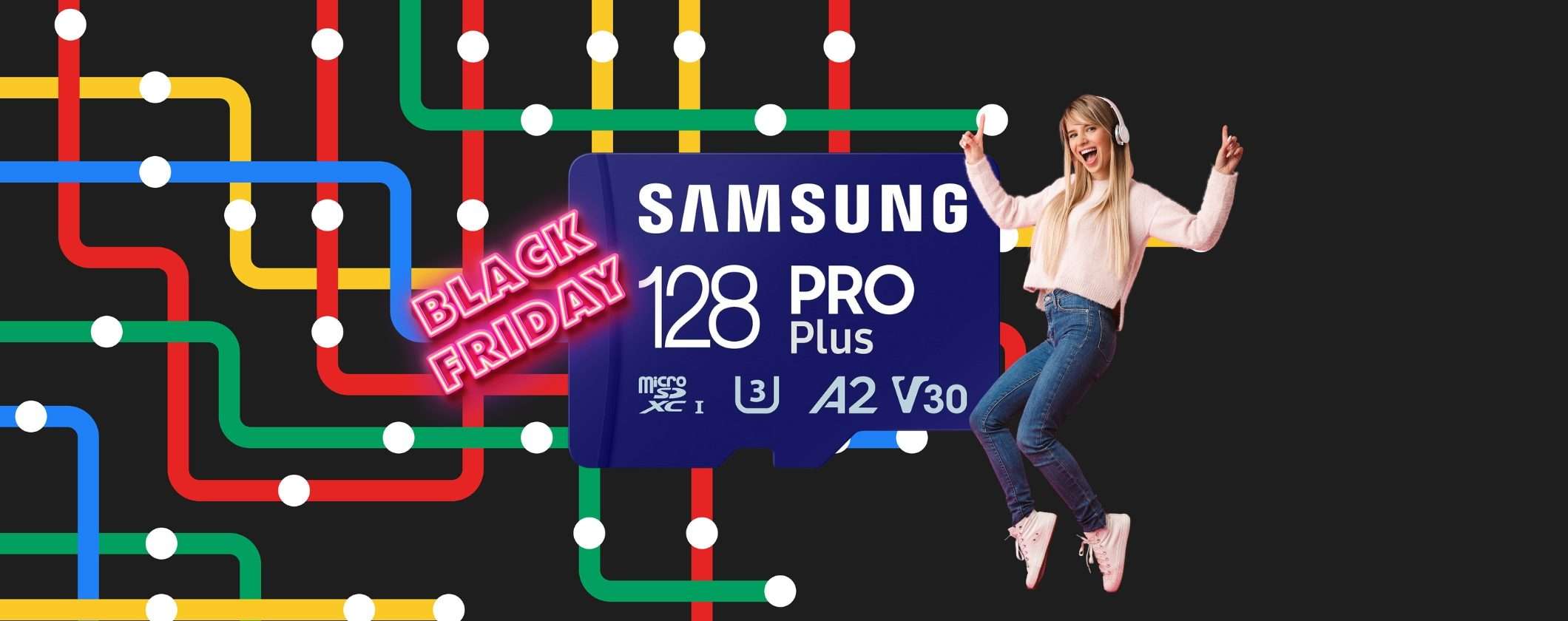MicroSD Samsung: 128GB a soli 17€ per il Black Friday