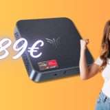 Mini PC con AMD Ryzen 7 e 16GB di RAM a soli 289€