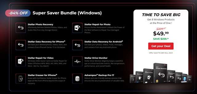 offerta black friday stellar data recovery