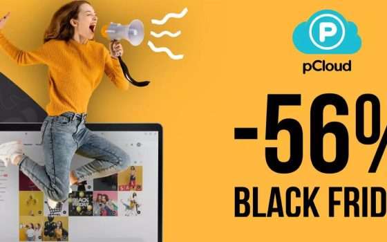 Black Friday pCloud: 56% di sconto sul bundle 3 in 1 con 5 TB di spazio e pCloud Pass a vita