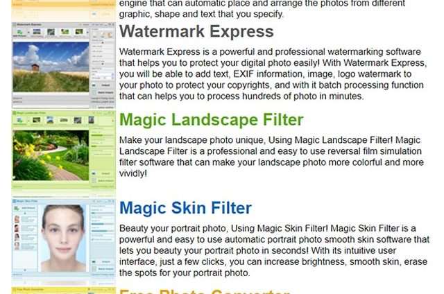 I software proposti da PixelApp