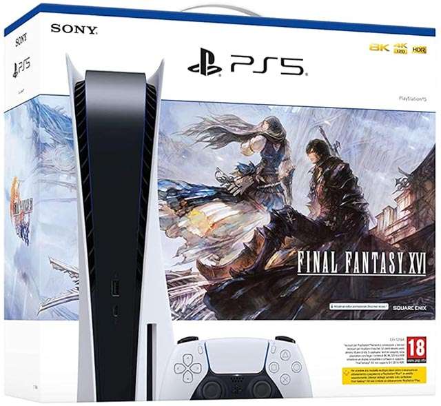 Il bundle con PS5 Standard Edition e Final Fantasy XVI