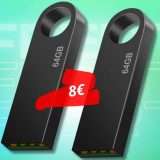 2 chiavette USB 64 GB in metallo da NON perdere mai di vista (8€)