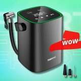 Spaziale Compressore PORTATILE 150PSI per gonfiare la qualunque (24€)