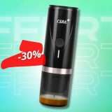 Espresso anche in viaggio: macchina caffè PORTATILE in sconto del 30%