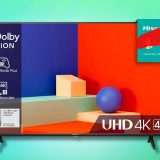 SMART TV 43 pollici firmata Hisense, qualità 4K a meno di 300€