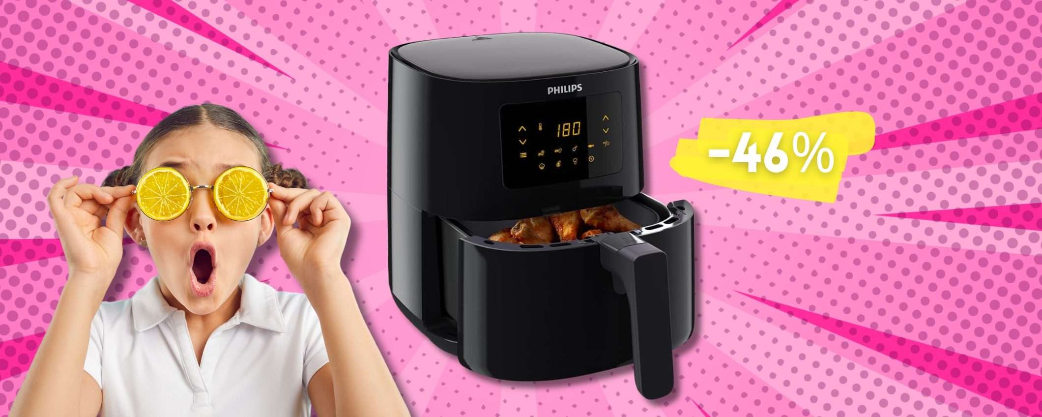 Friggitrice aria 4,1L Philips SCONTATA per Natale: il regalo perfetto