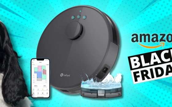 Robot TUTTOFARE: lava e aspira mentre si muove con occhi PROPRI (-49%)