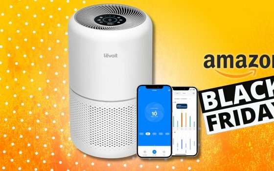 Allergia ADDIO con purificatore d'aria HEPA, affare Black Friday