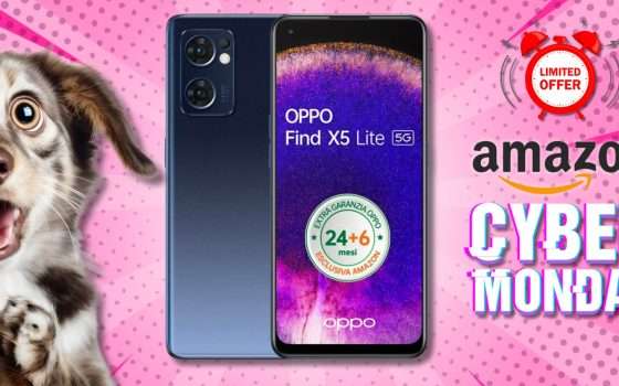 OPPO Find X5 Lite è lo smartphone del Cyber Monday: offerta LIMITATA