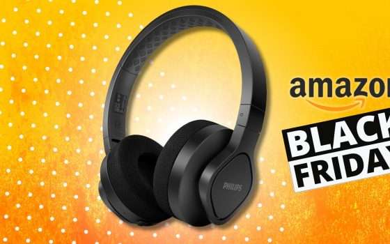 Philips On Ear: cuffioni Bluetooth di PRIMA qualità, -57% Black Friday