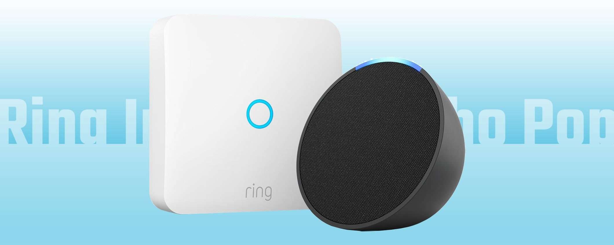Echo Pop + Ring Intercom, combinazione TOP per la casa in sconto su Amazon (-27%)