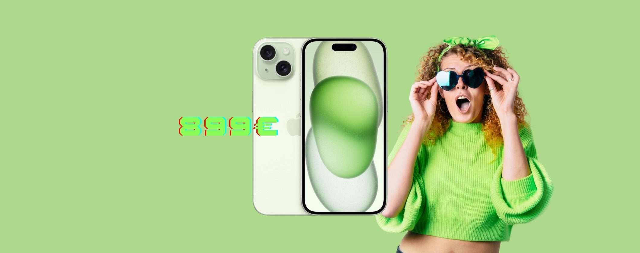 Solo 899€ per il nuovo iPhone 15 da 256GB