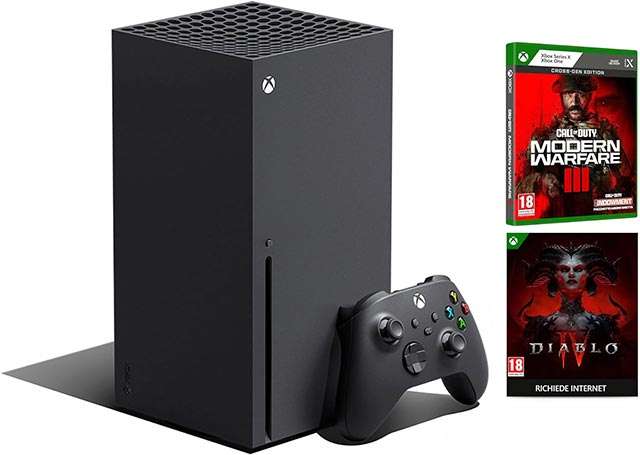 Xbox Series X, bundle con Diablo IV e Call of Duty: Modern Warfare III