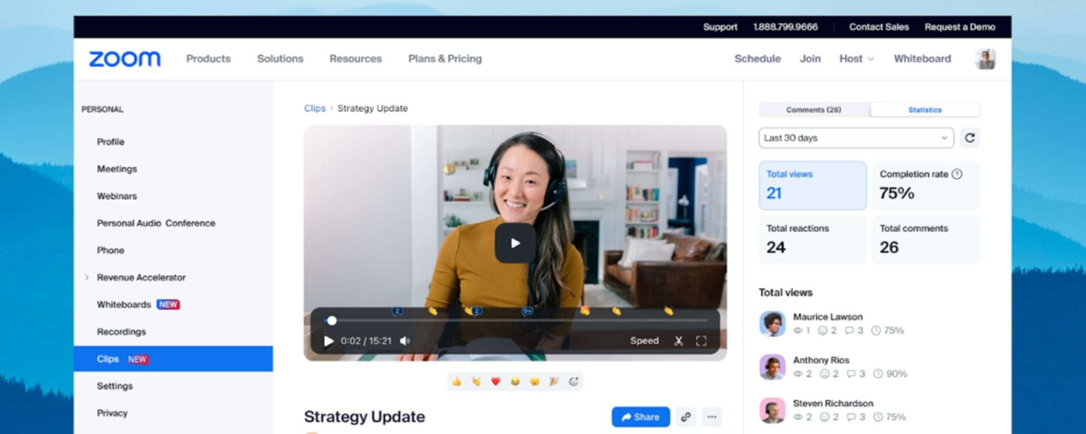 Zoom Clips: nuova funzione per registrare e condividere video brevi