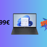 HP Laptop 15 con Windows 11 in offerta a SOLI 349,99€