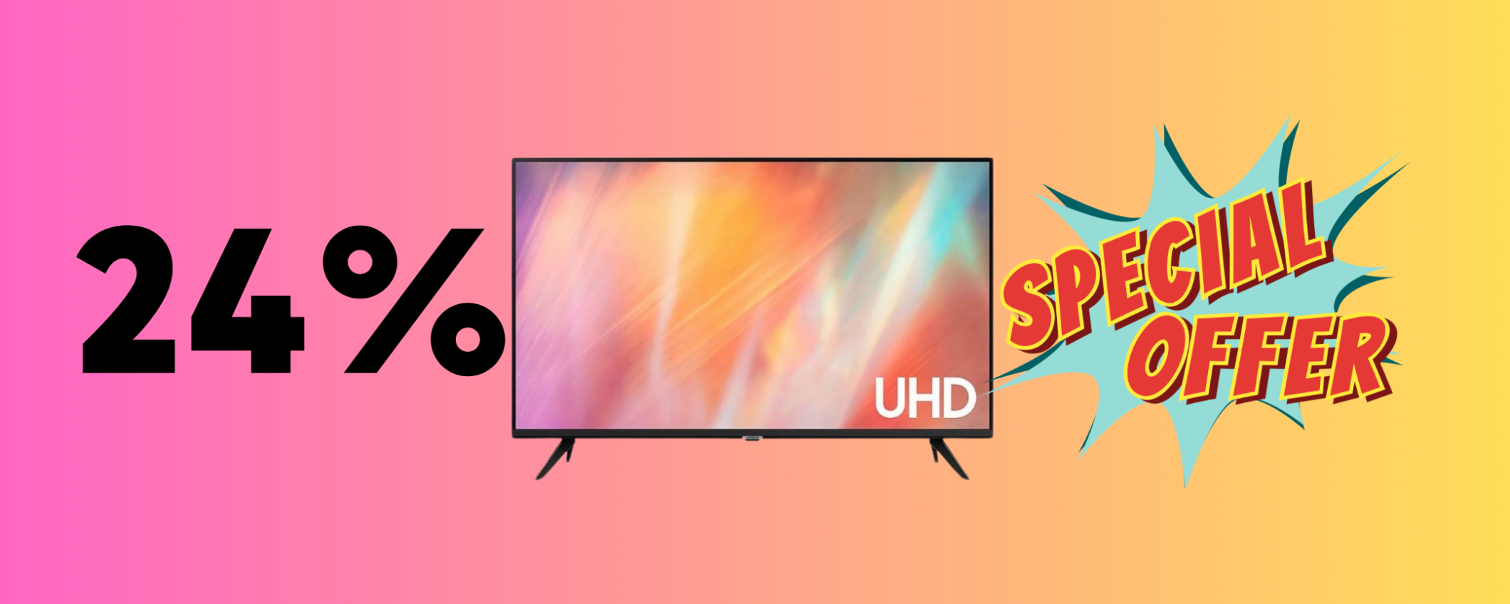 Smart TV Samsung Crystal UHD 4K in SUPER sconto a soli 357€